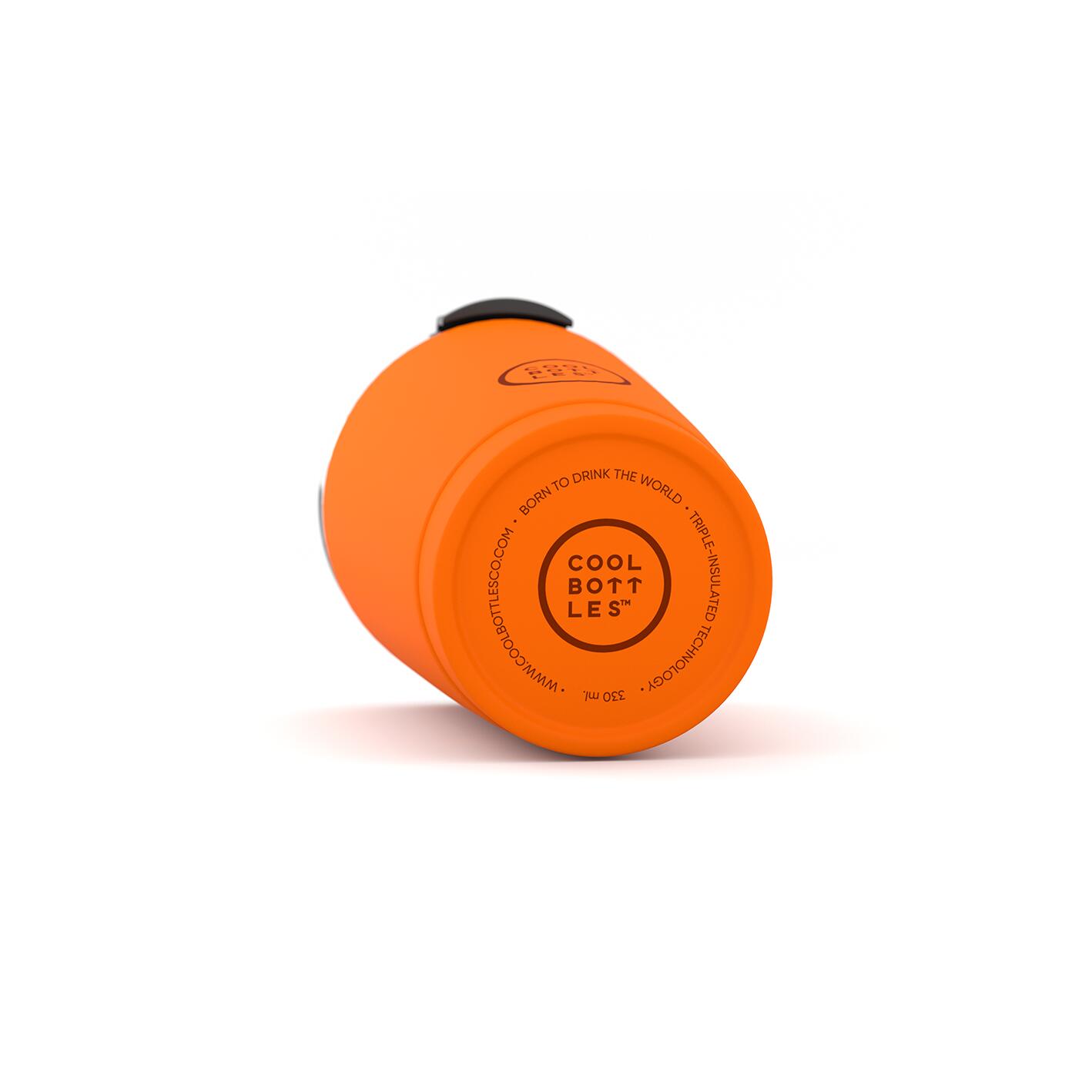 Vaso Térmico de acero Inox. Cool Bottles. Con envío gratis. Vivid Orange 330ml 2/6