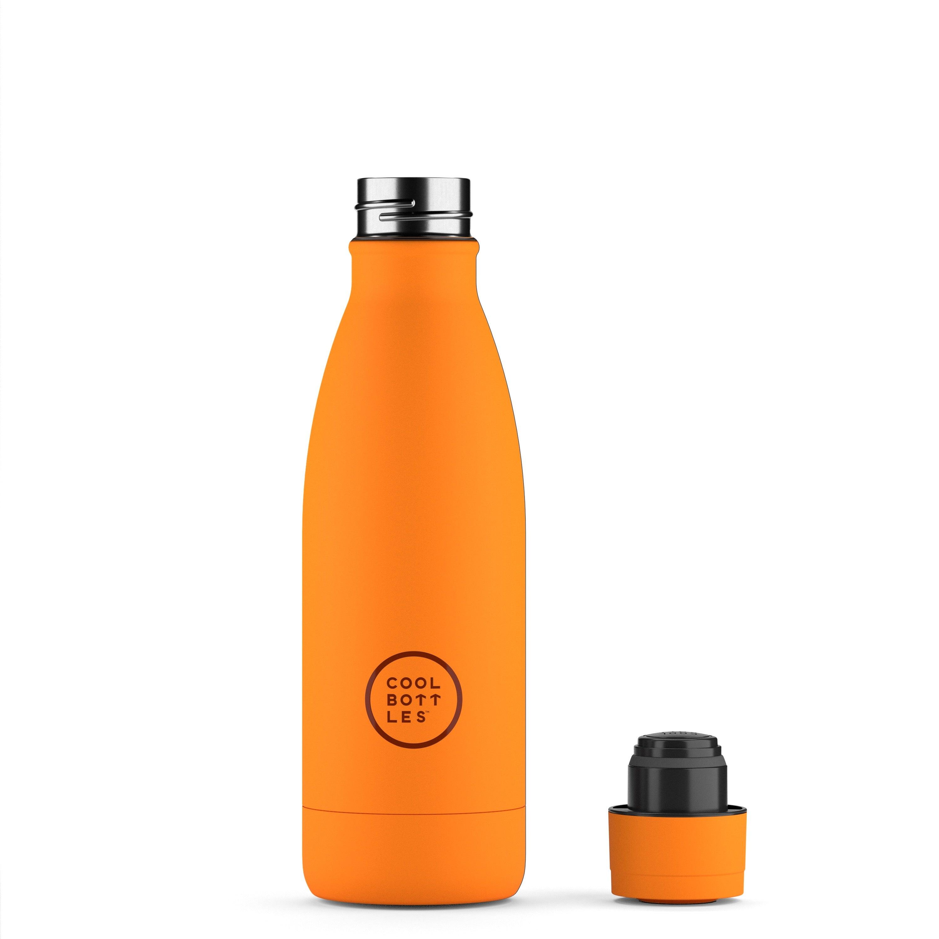 Botella Térmica Acero Inox. Cool Bottles. Con envío gratis. Vivid Orange 350ml 2/4