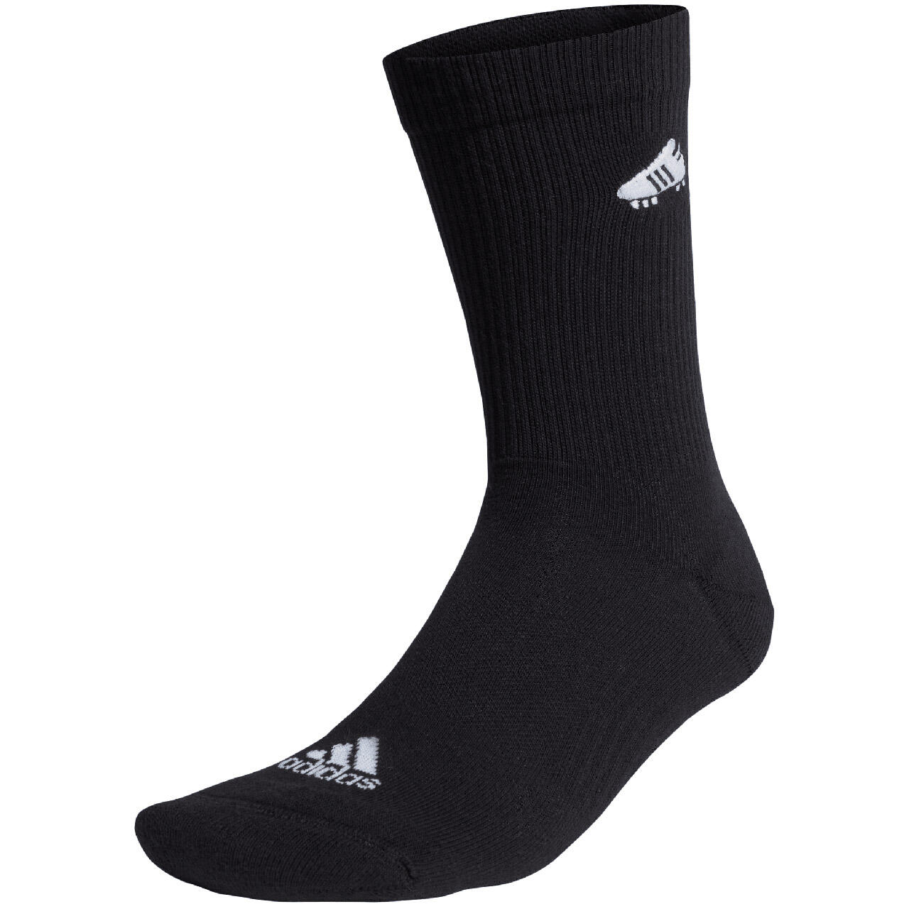 Chaussettes adidas mi-mollet noires, 1 paire 1/1
