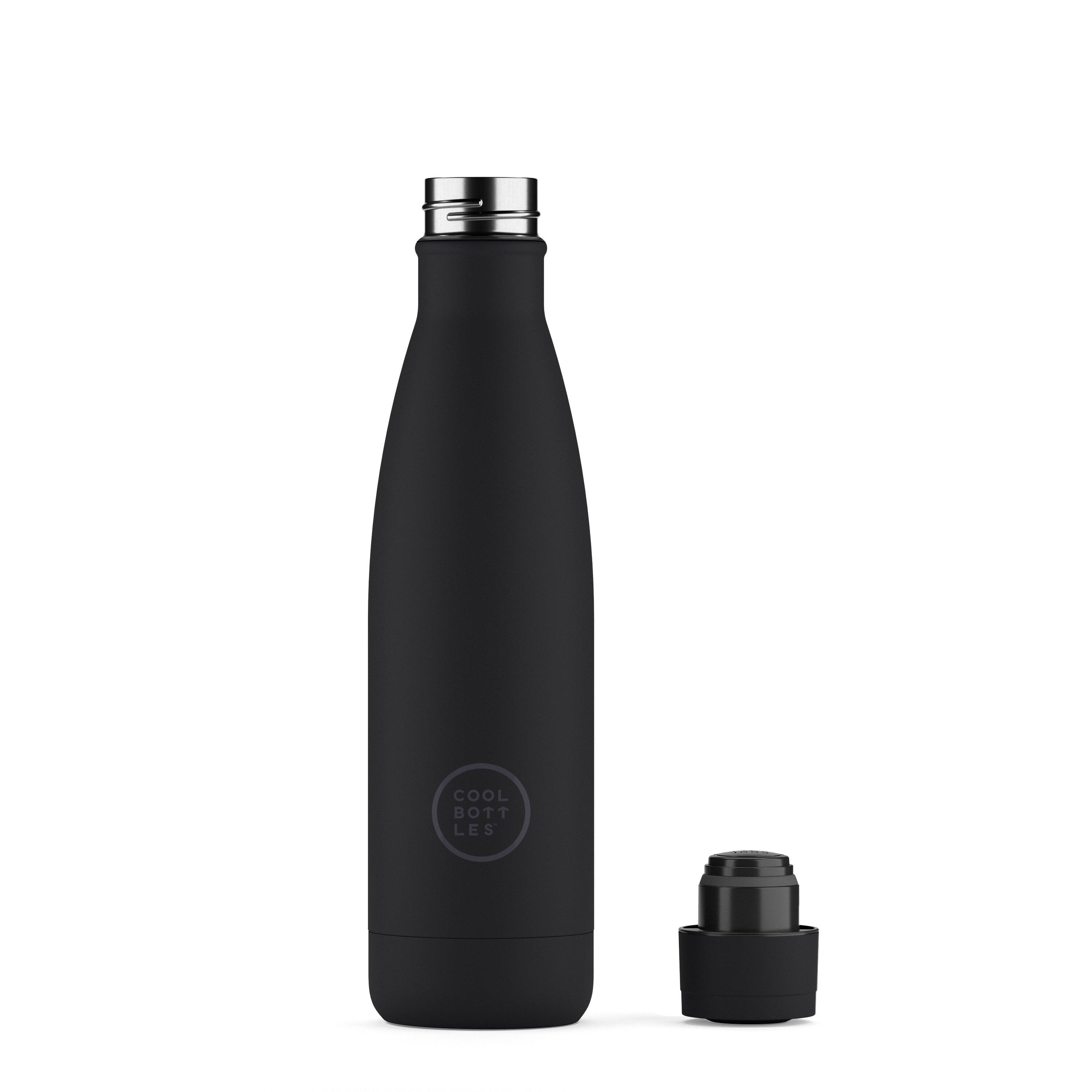 Botella Térmica Acero Inox. Cool Bottles. Con envío gratis. Mono Black 500ml 2/4