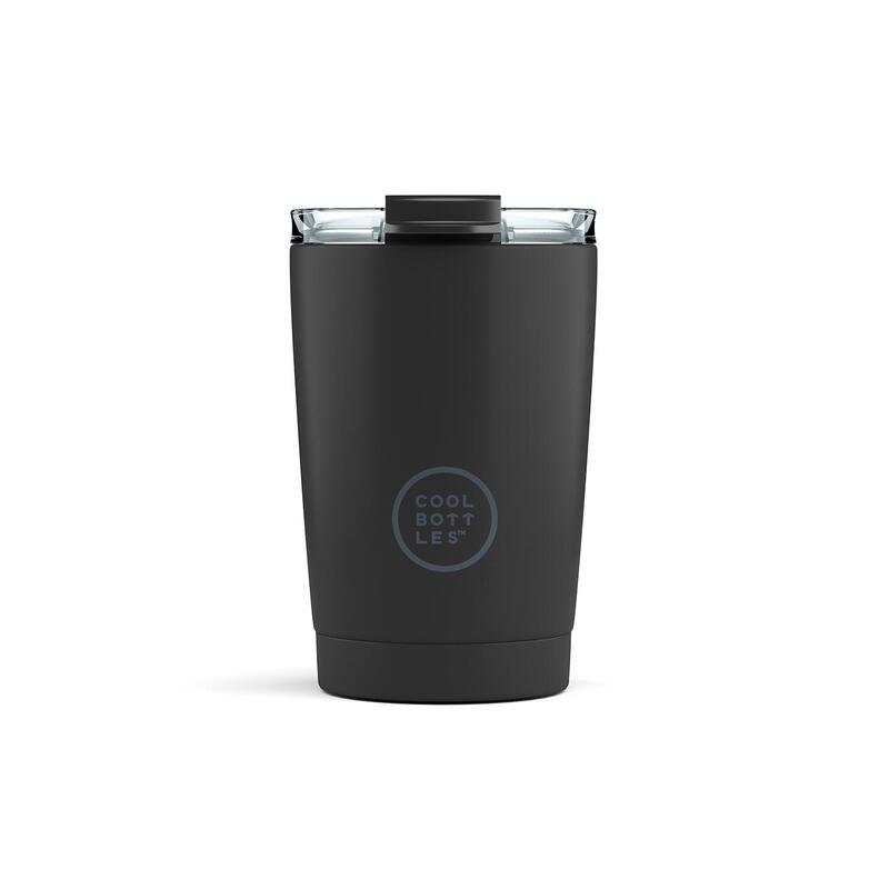 Vaso Térmico de acero Inox. Cool Bottles. Con envío gratis. Mono Black 330ml