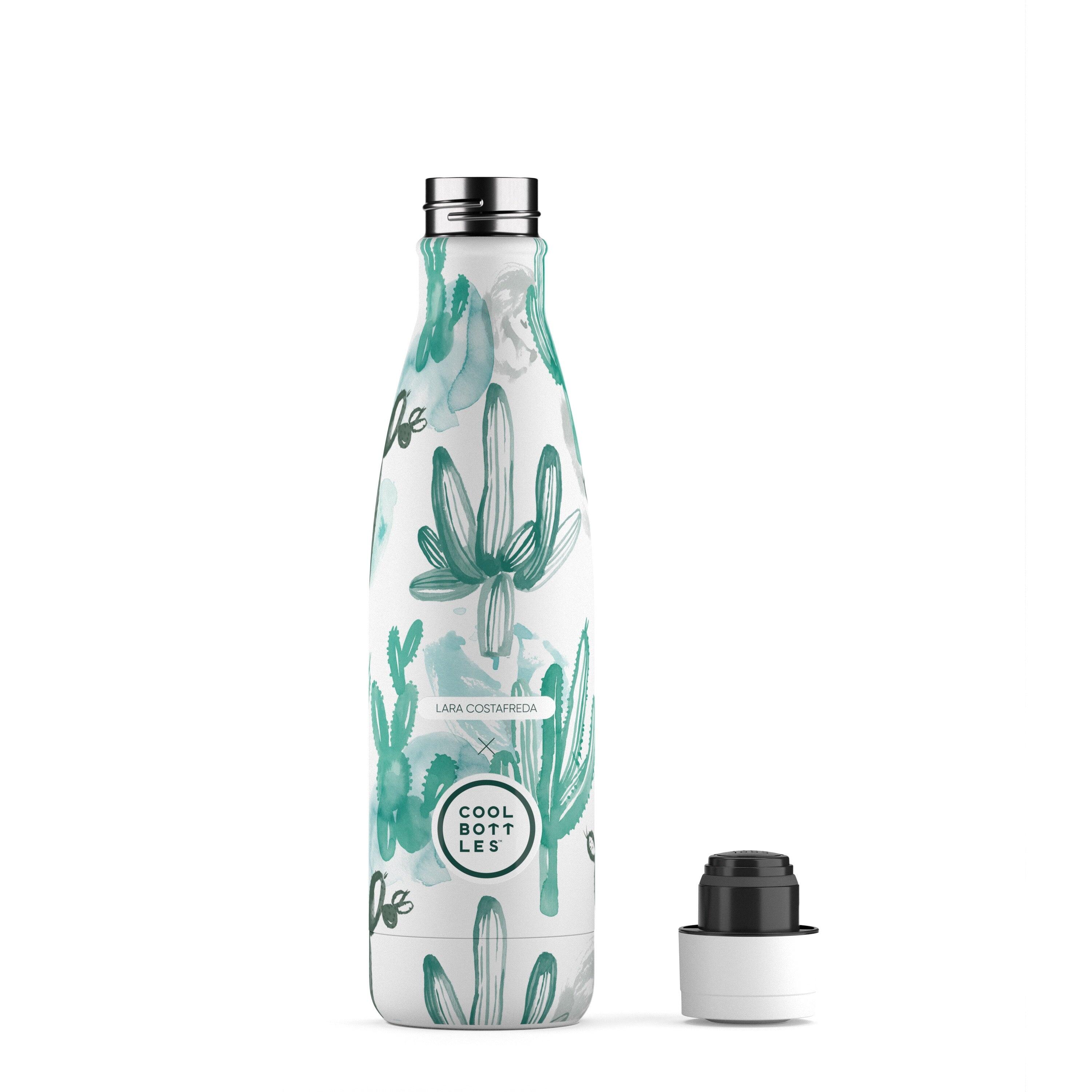 Botella Térmica Acero Inoxidable Cool Bottles. Watercolor Cactus 500ml 2/4