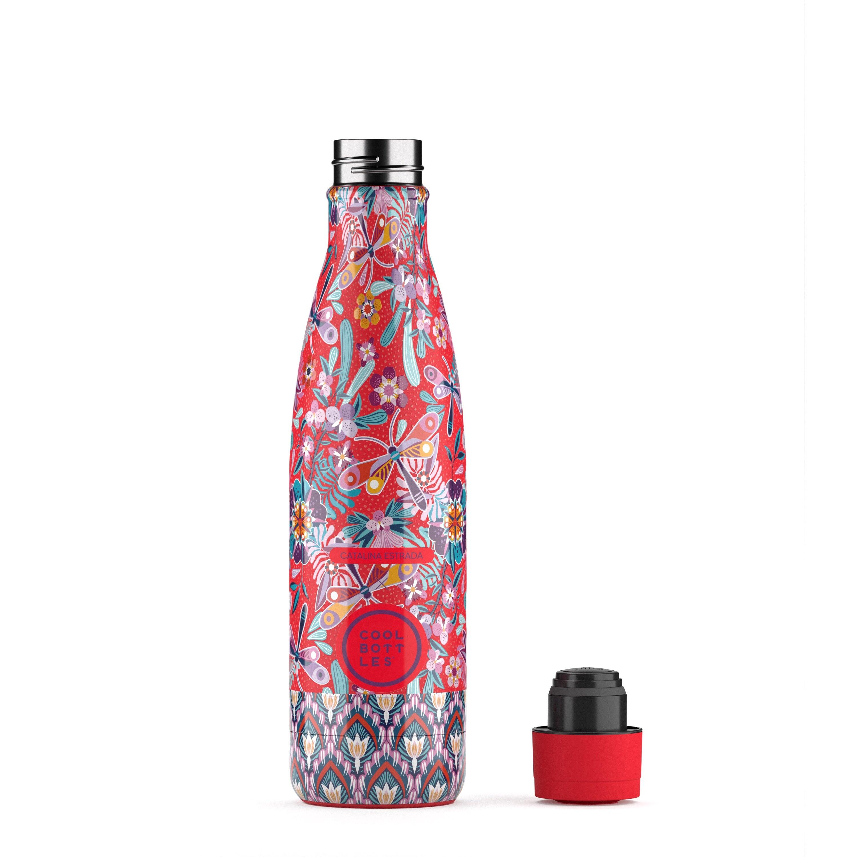 Botella Térmica Acero Inoxidable Cool Bottles. Dragonfly Paradise 500ml 2/5