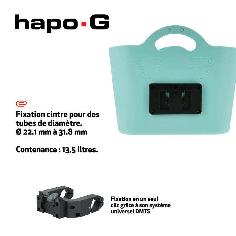 Panier Trendy One bleu clair avec fixation MTS3 Hapo-G