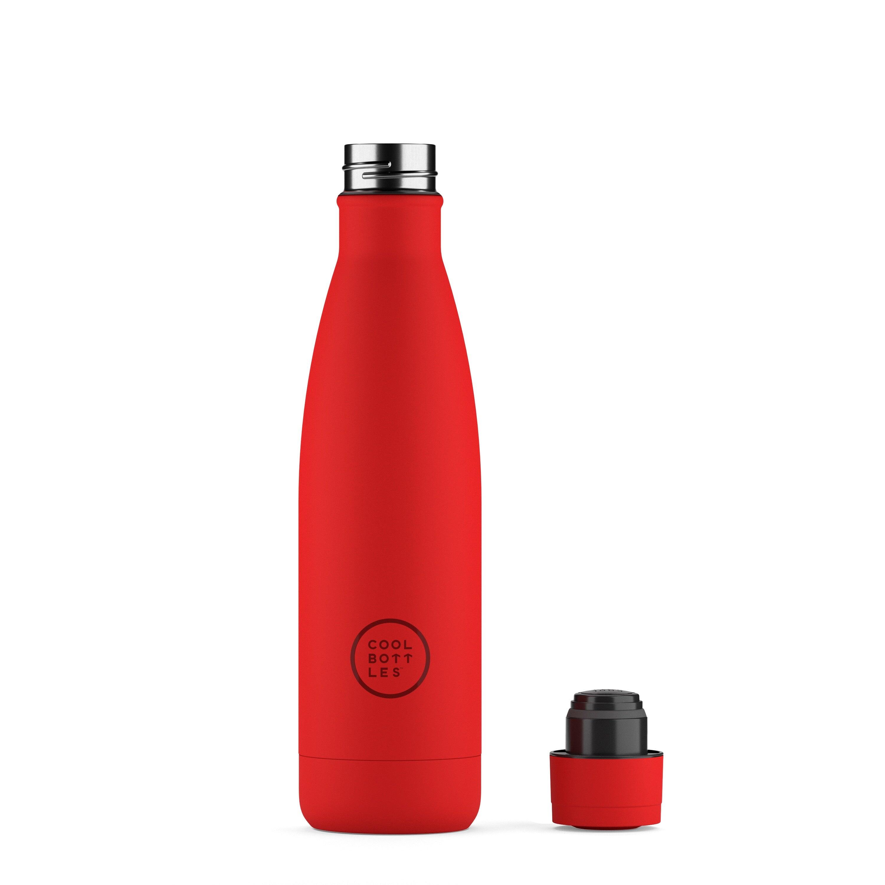Botella Térmica Acero Inox. Cool Bottles. Con envío gratis. Vivid Red 500ml 2/4