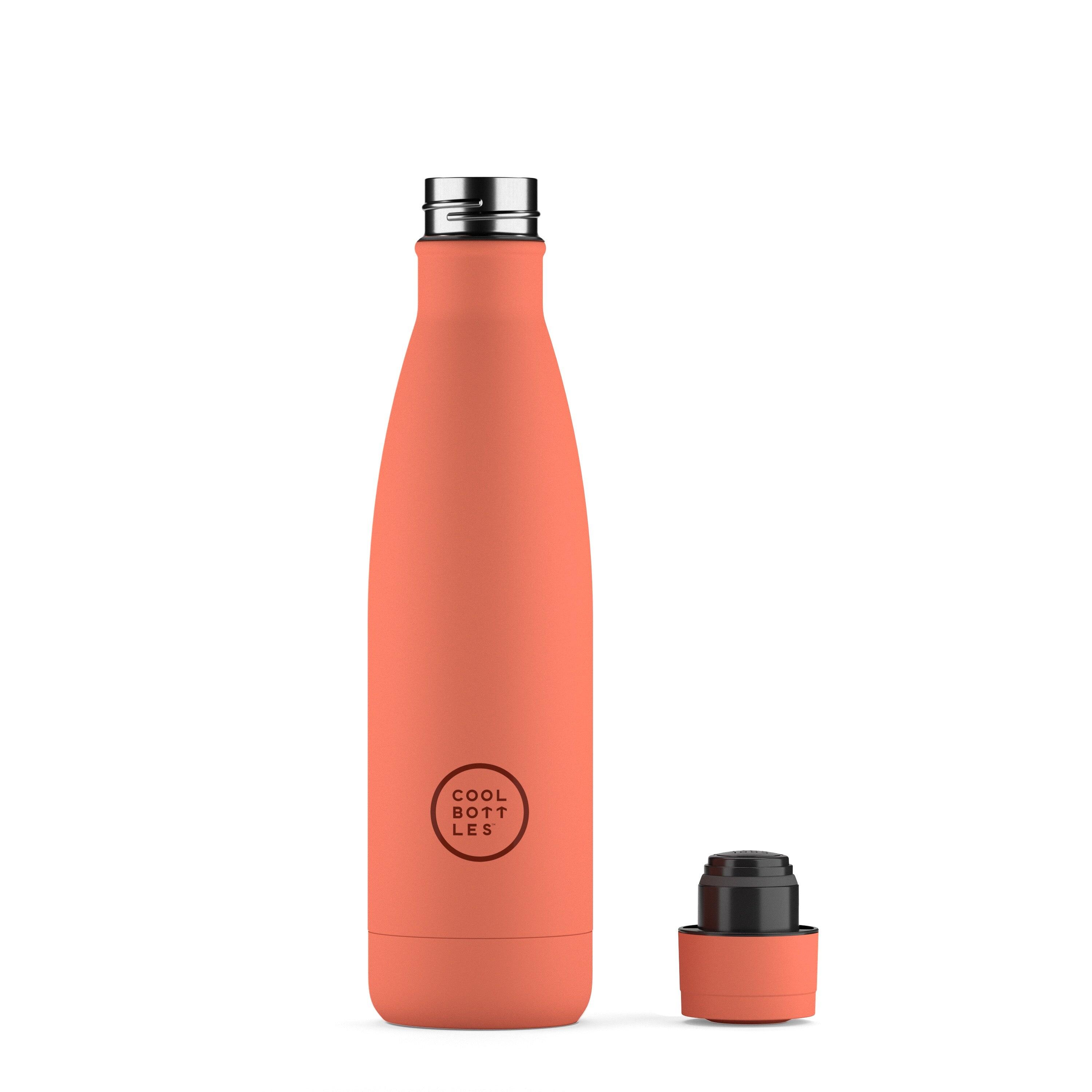 Botella Térmica Acero Inox. Cool Bottles. Con envío gratis. Pastel Coral 500ml 2/4