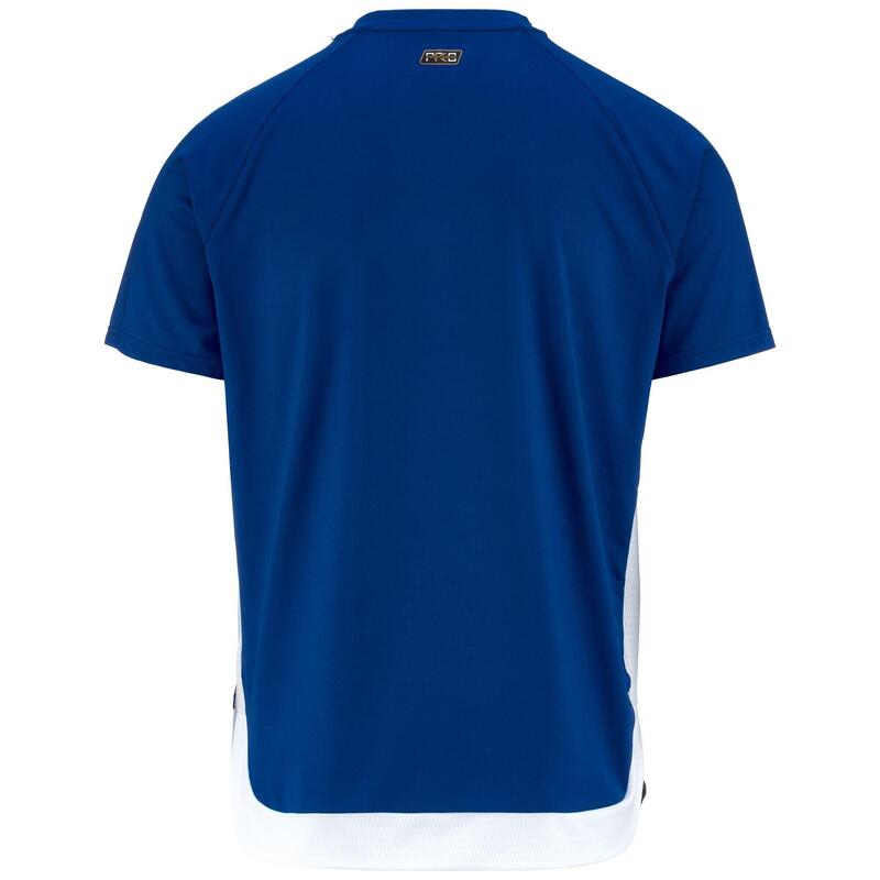 kappa t-shirt da uomo in poliestere blu da fitness