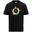 kappa t-shirt da uomo in cotone nero da fitness .