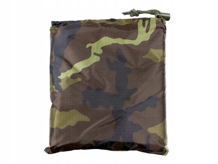 MFH US Poncho Ripstop Czech Woodland 3/4