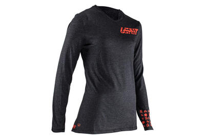 Leatt mtb gravity 2.0 vrouwen trui met lange mouwen zwart