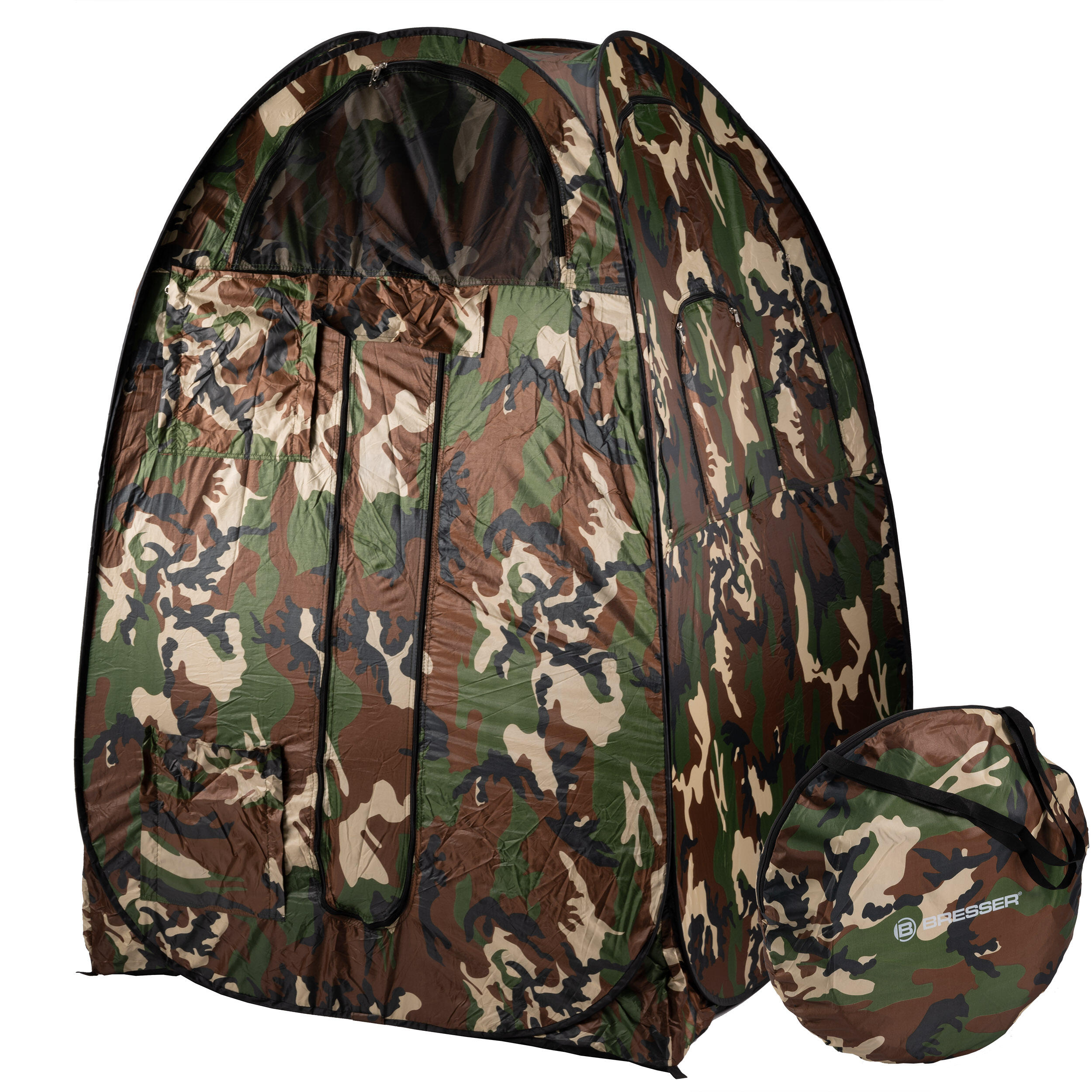 Espaçosa tenda de camuflagem para observação e fotografia animal