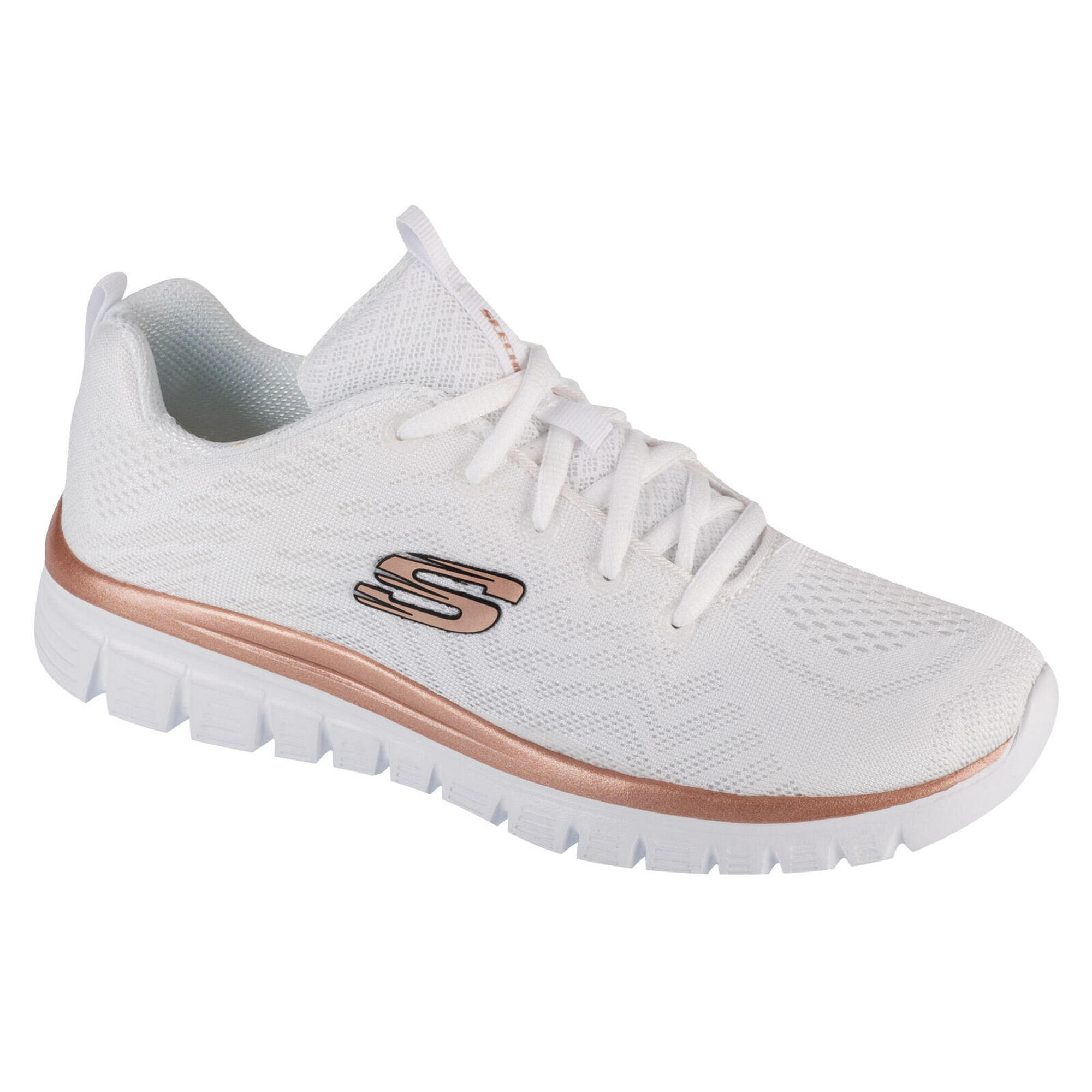 Skechers - Sneakers Pour Femmes Graceful - Get Connected - Chaussures De Sport - Blanc|rose - 37 - Decathlon