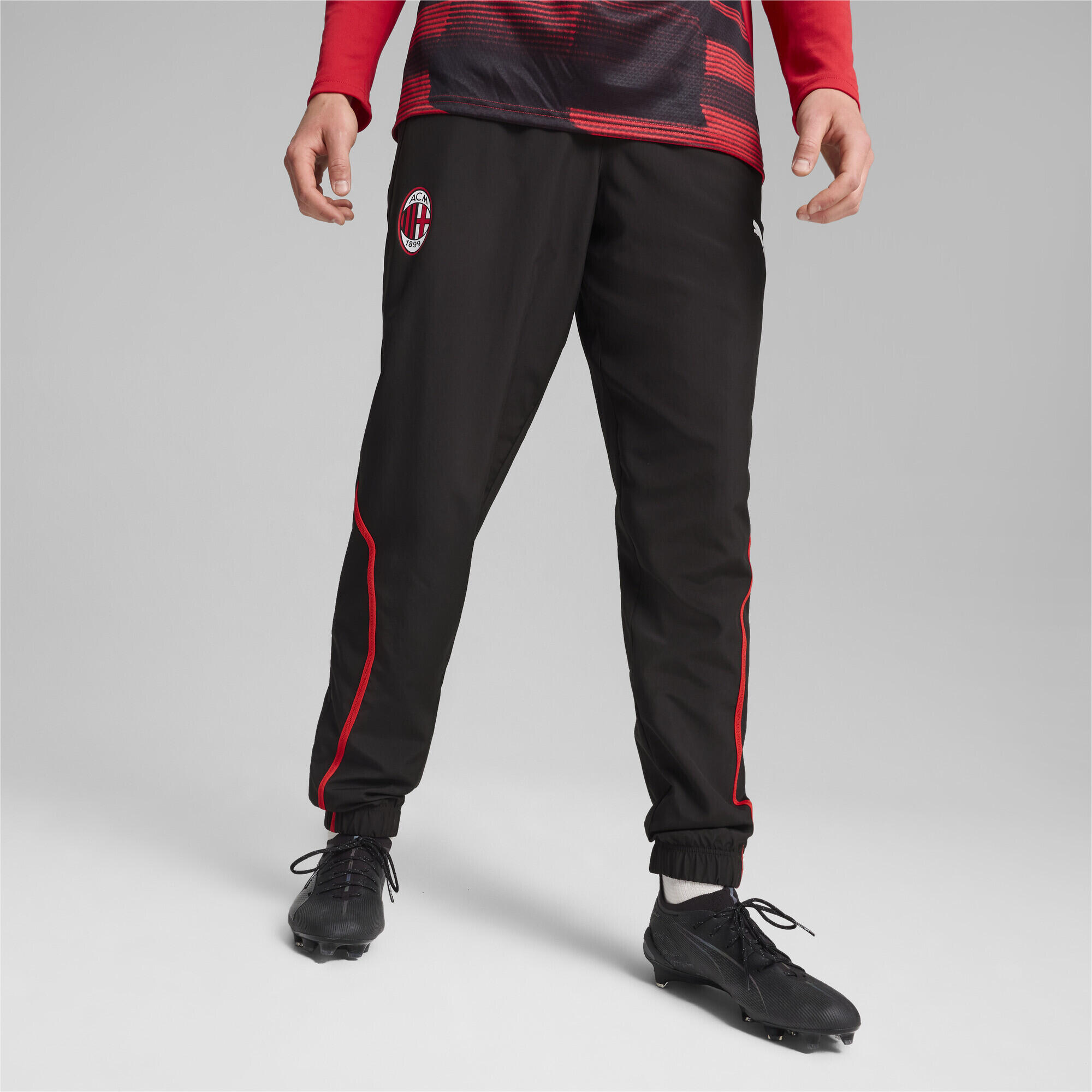 Pantalon tissé d’avant-match AC Milan Homme PUMA Black For All Time Red 3/7