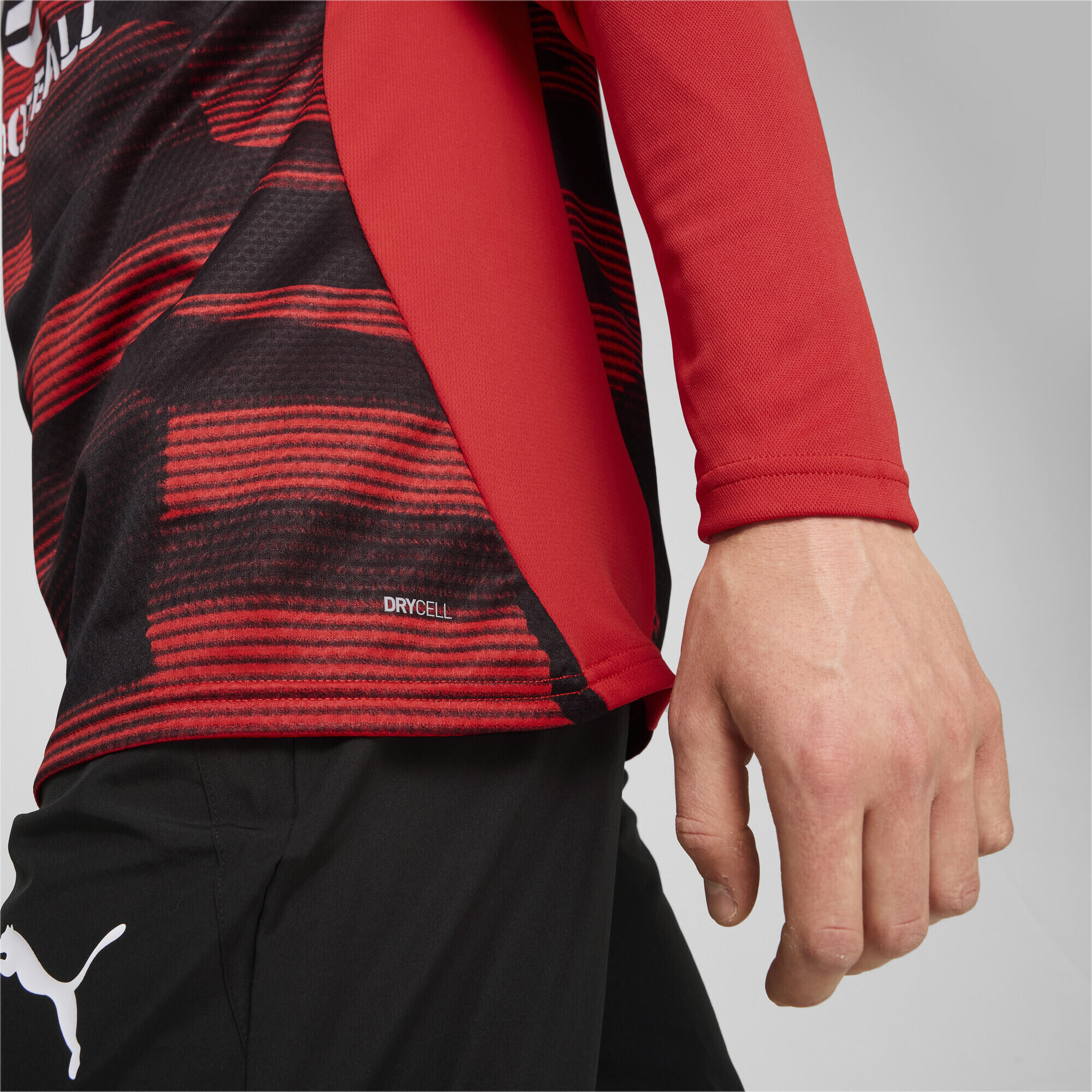 Haut d'avant-match à 1/4 zip AC Milan Homme PUMA For All Time Red Black 3/7