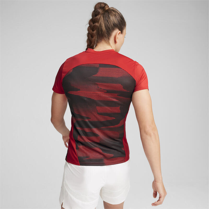 Camiseta prepartido AC Milan de manga corta Mujer PUMA For All Time Red Black