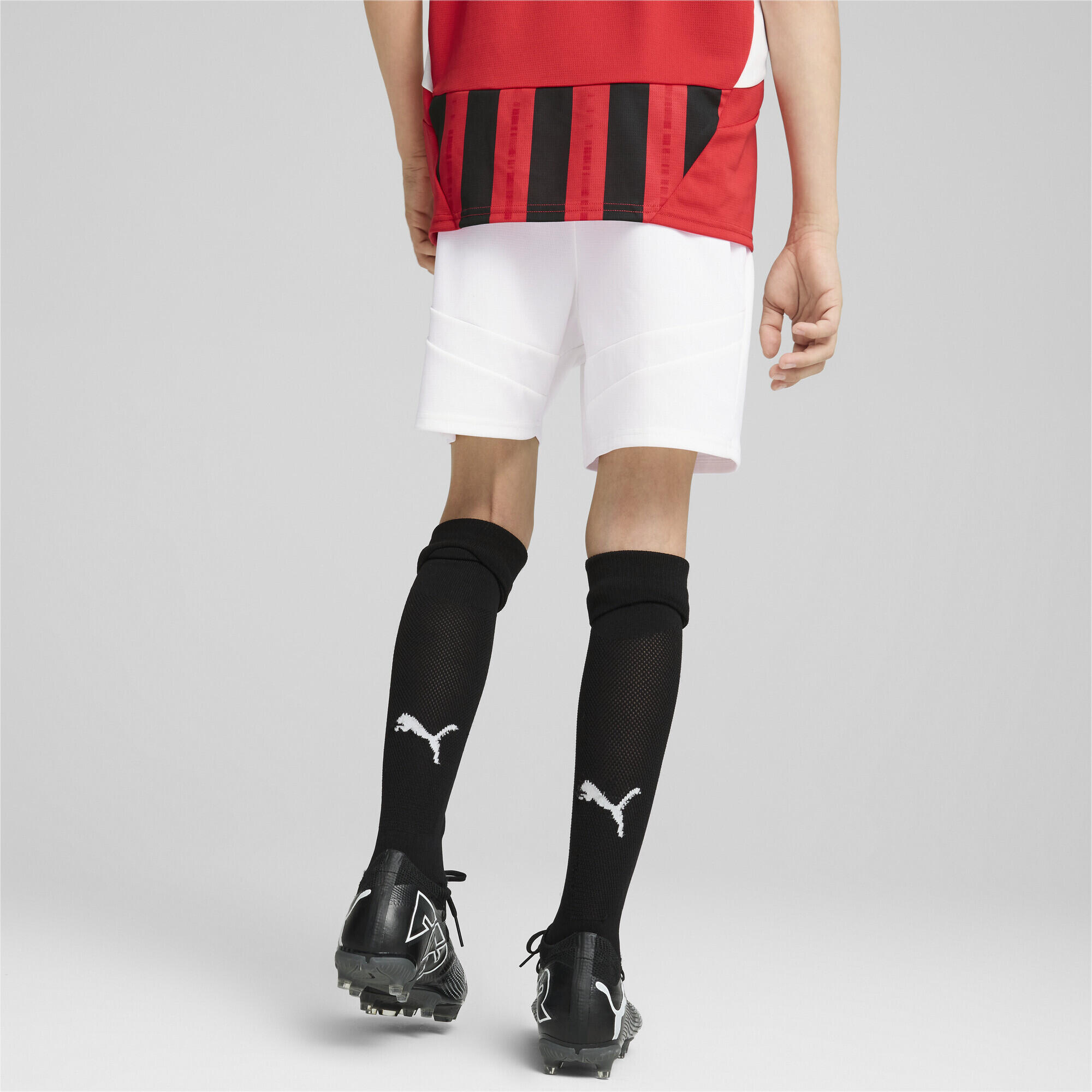 Shorts AC Milan 24/25 per ragazzi PUMA White For All Time Red 5/7