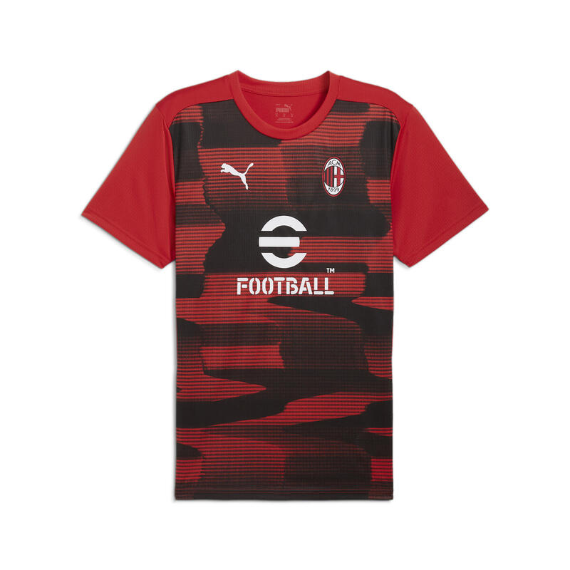 AC Mailand Kurzärmliges Aufwärmtrikot Herren PUMA For All Time Red Black