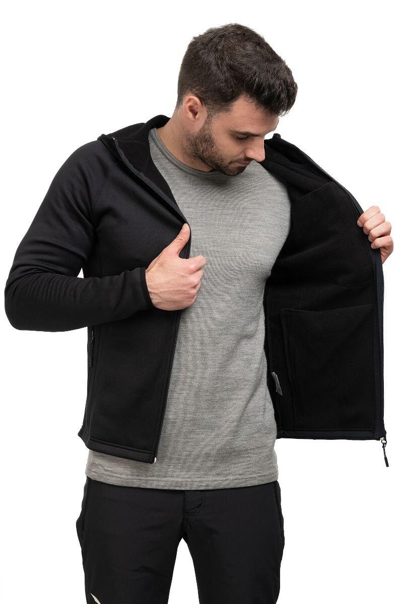 Bluza trekkingowa techniczna męska Viking Jukon Hoodie z kapturem na zamek 5/7