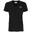 kappa t-shirt da donna in cotone nero da cardio training