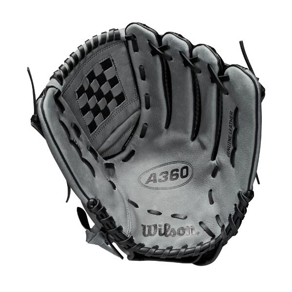 Gant de baseball - A360 - Enfants - (noir/gris) - 12 pouces
