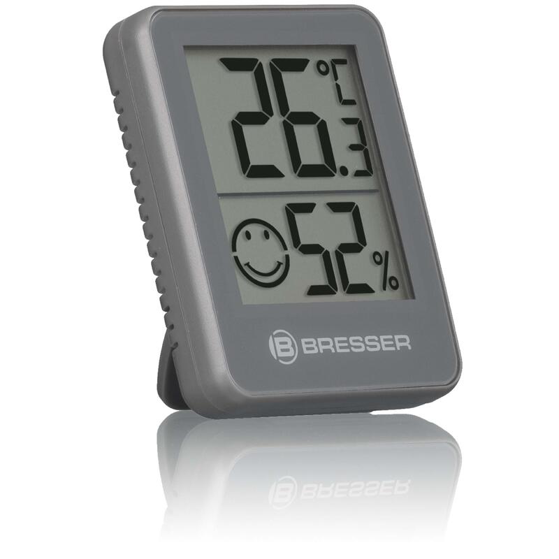 Indicador de humedad y temperatura 3 unidades Bresser - gris