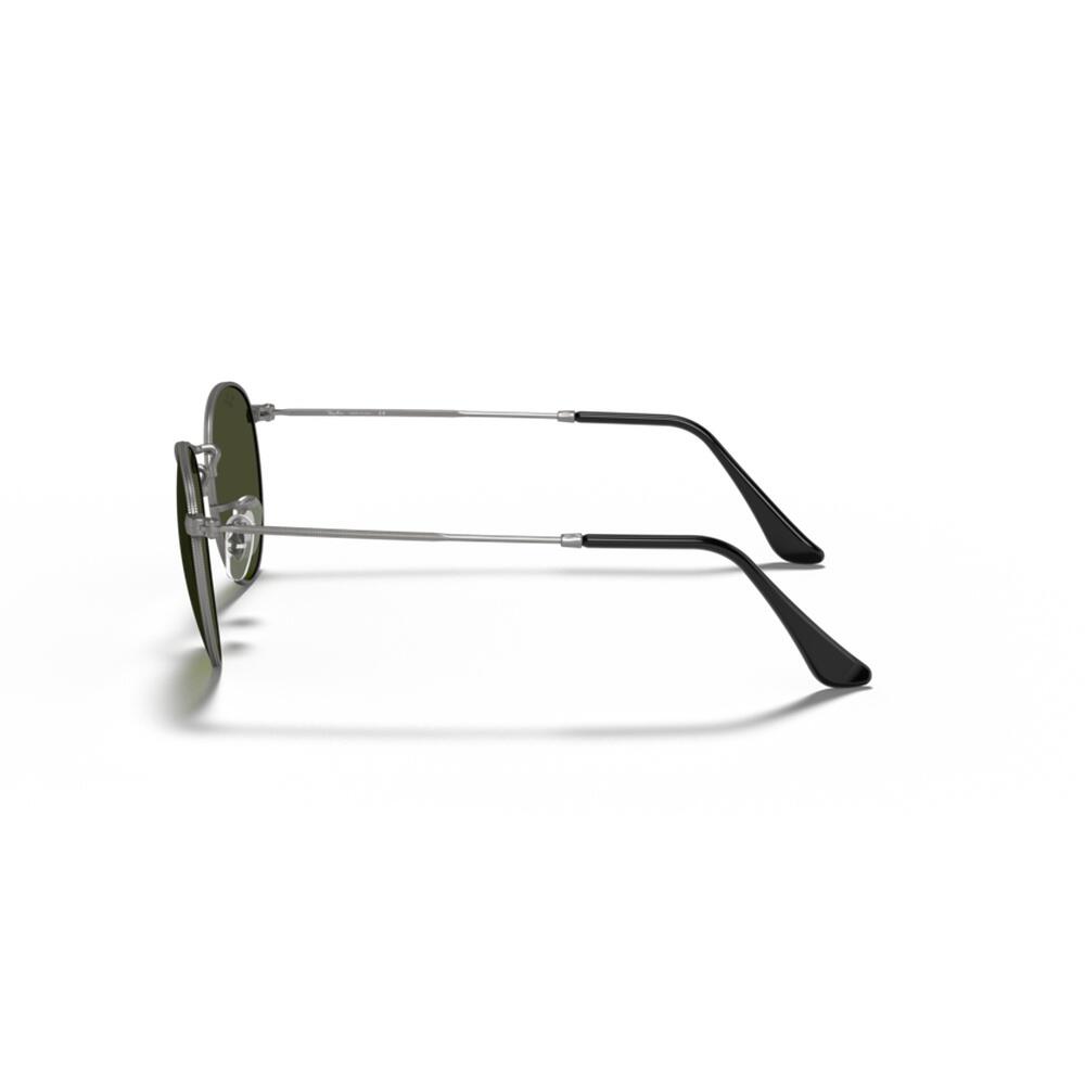 Lunettes de soleil rondes en métal argenté Ray Ban RB3447 3/6