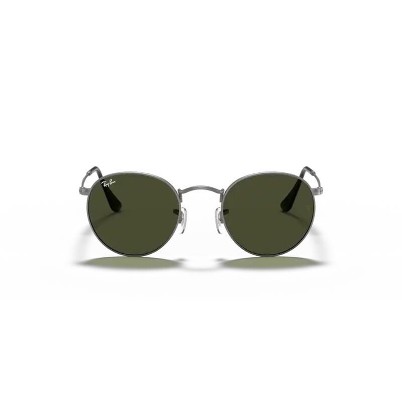 Lunettes de soleil rondes en métal argenté Ray Ban RB3447