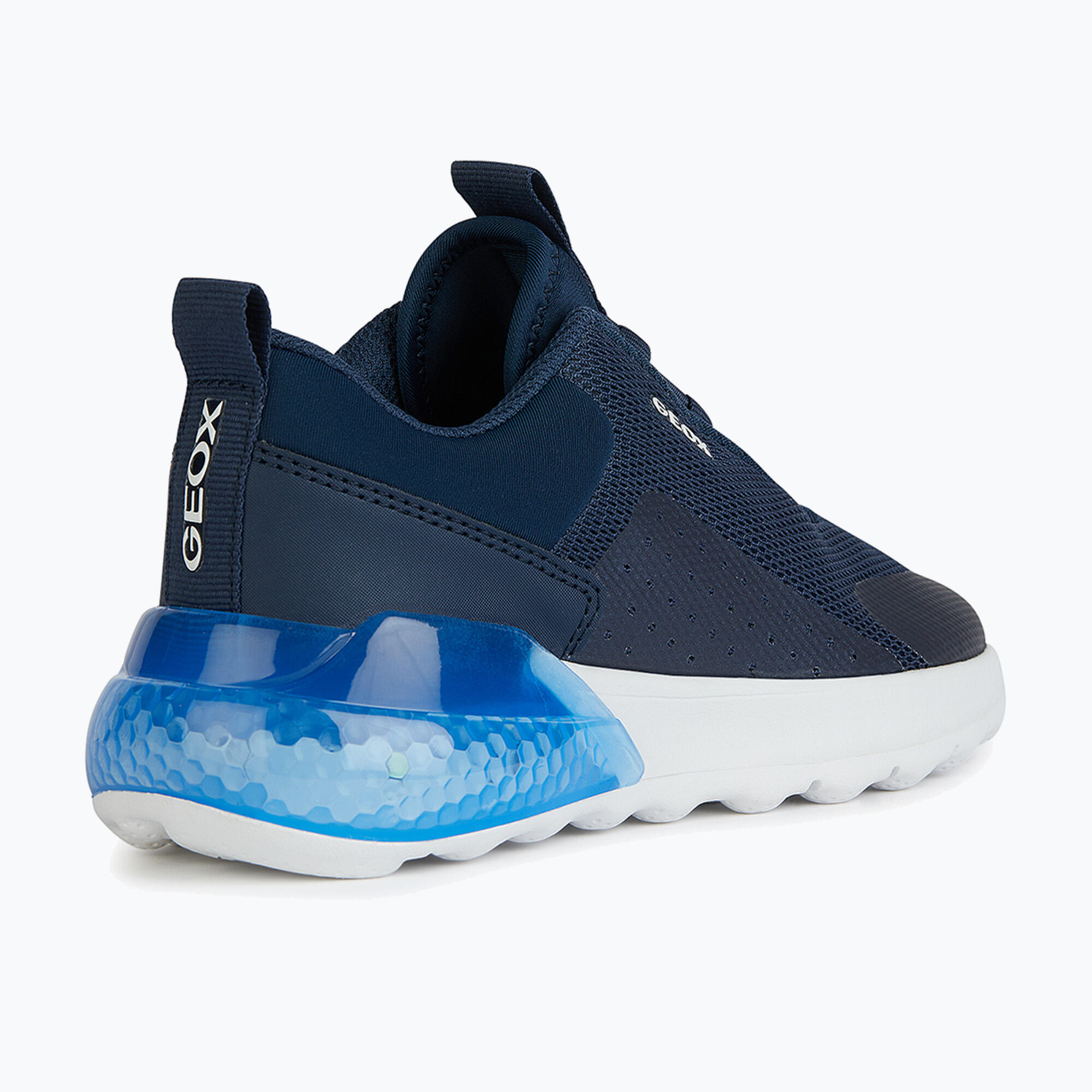 Sneakers Geox Model J Activart Illuminus Kleur Blauw 4/5