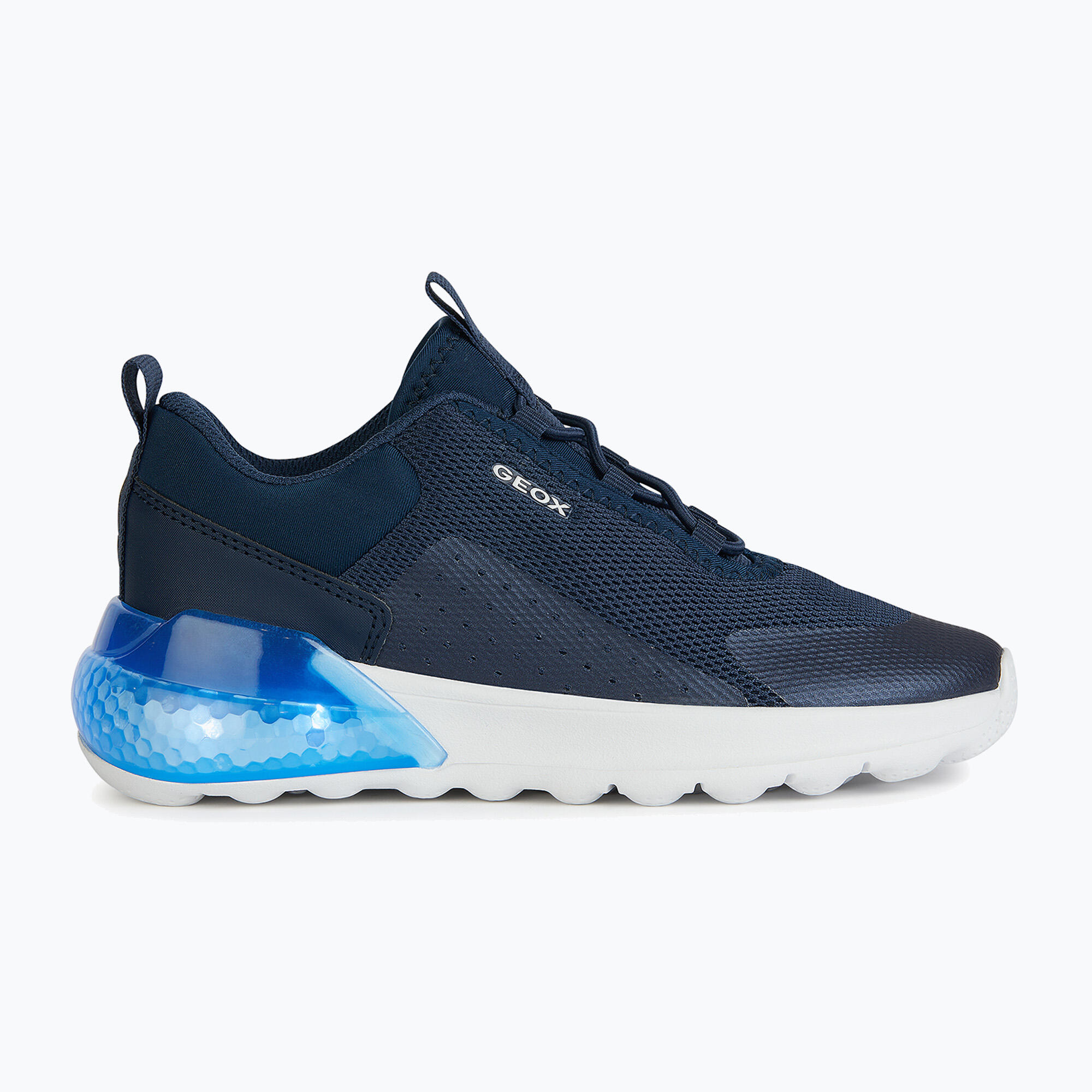 Sneakers Geox Model J Activart Illuminus Kleur Blauw 3/5