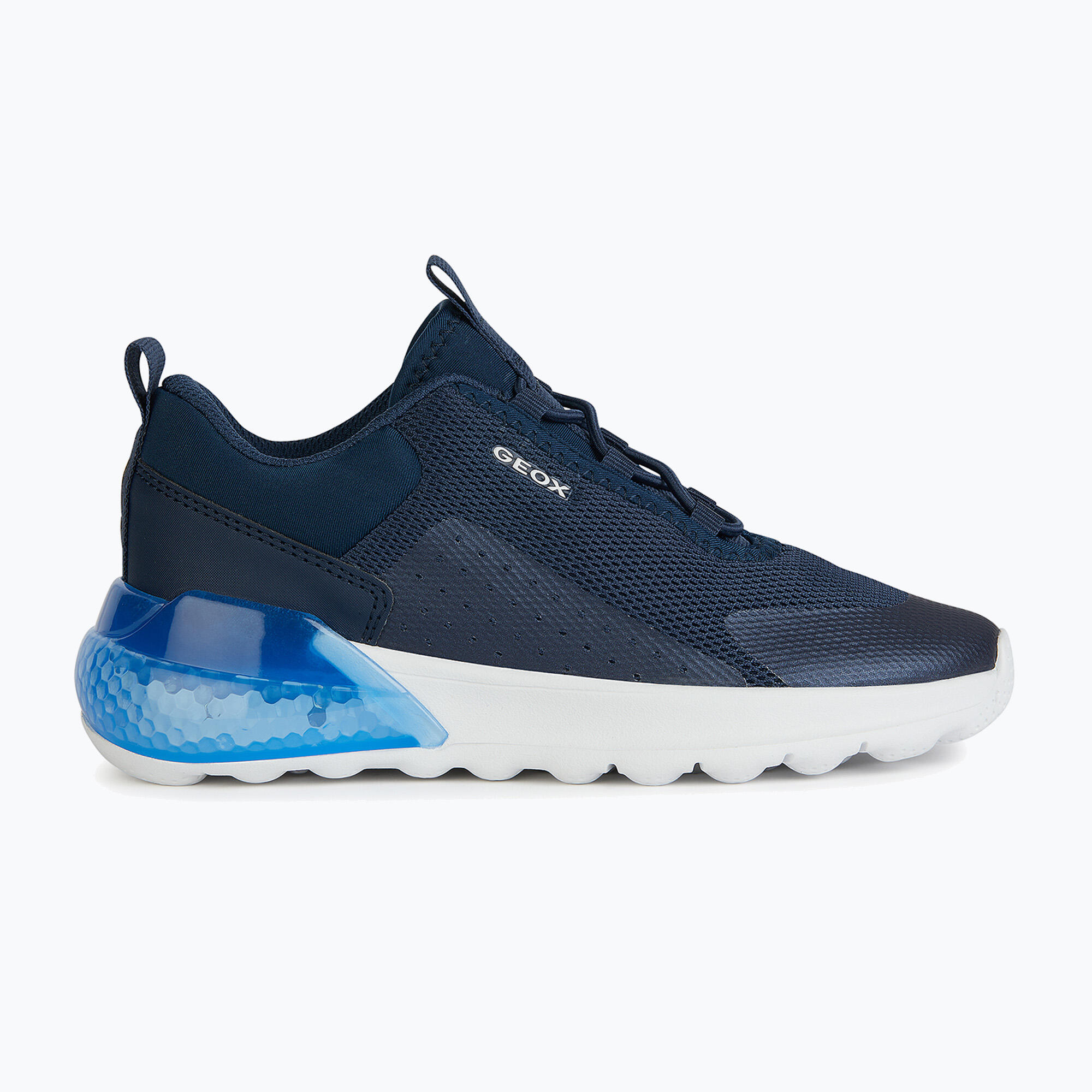 Sneakers Geox Model J Activart Illuminus Kleur Blauw 2/5