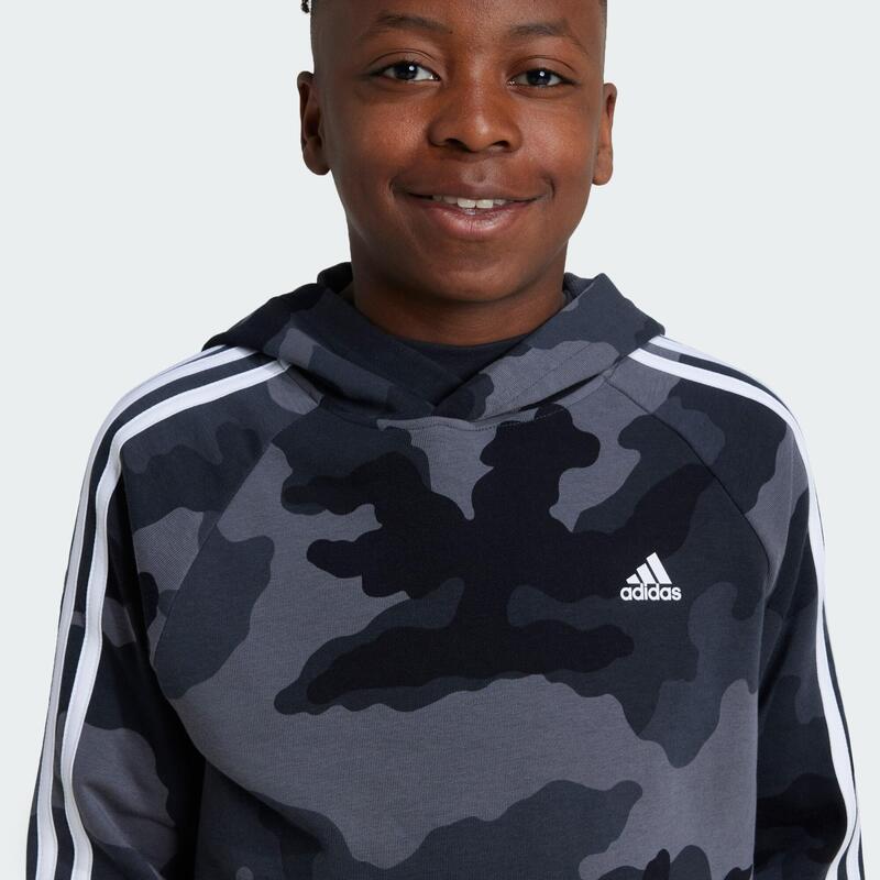 Sweat-shirt à capuche imprimé intégral Essentials Enfants