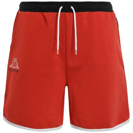 Kappa Pantalon Court en Coton Homme He. 371C2IW Noir/Rouge