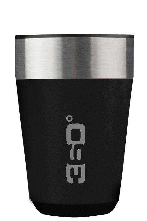 360° Tazza isotermica campeggio 335mL Acciaio inossidabile - nero