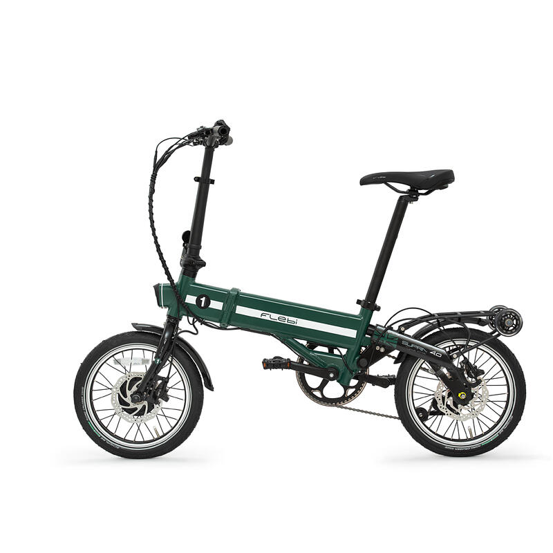 Bicicleta eléctrica plegable Supra 4.0 British green | 16” | Autonomía 70 km