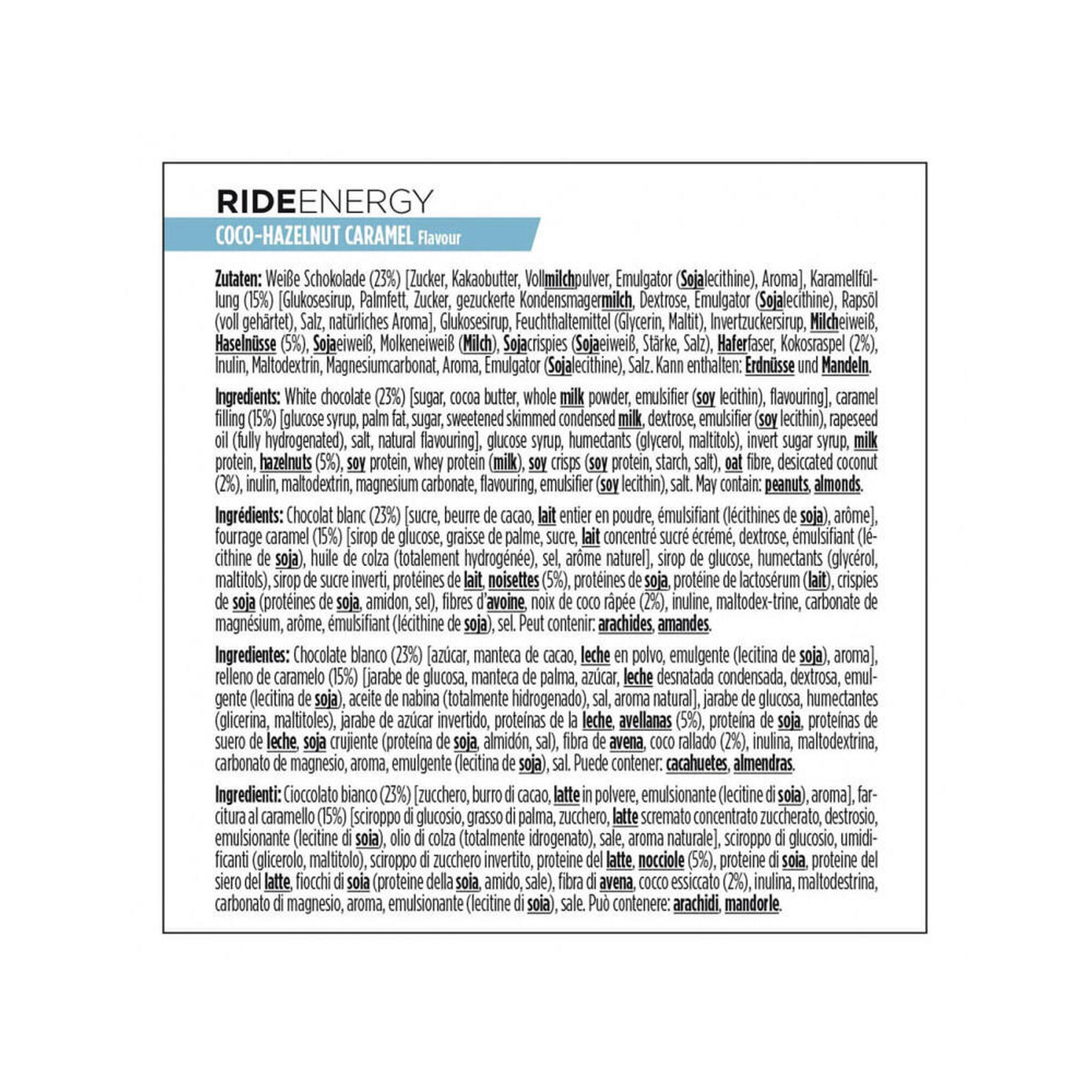 Ride Energy 55g PowerBar Proteinriegel (Packung mit 18 Stück)