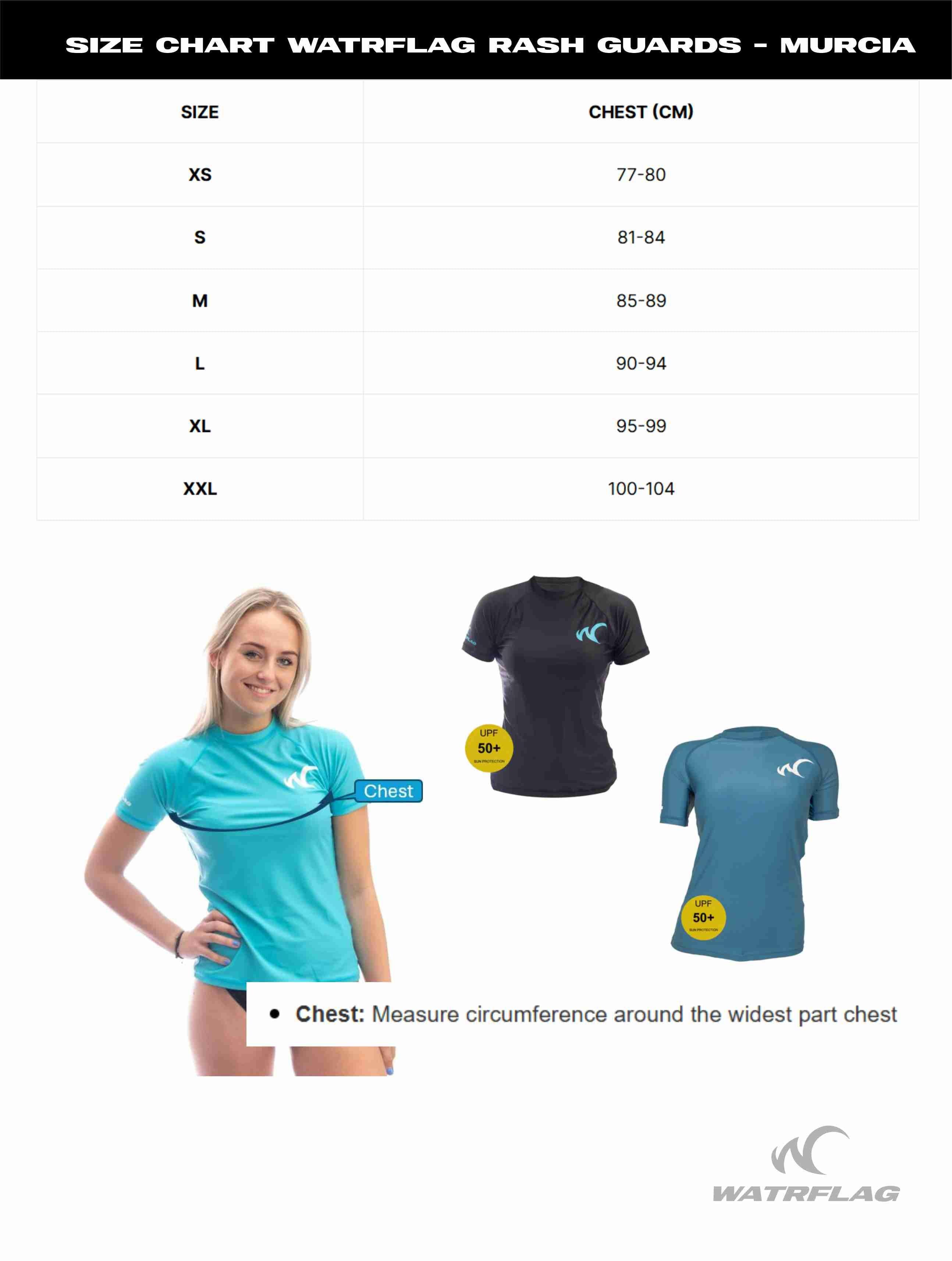 Murcia LS Regular fit Rashguard Protección UV -Mujeres - Camiseta de agua UPF50+ 3/3
