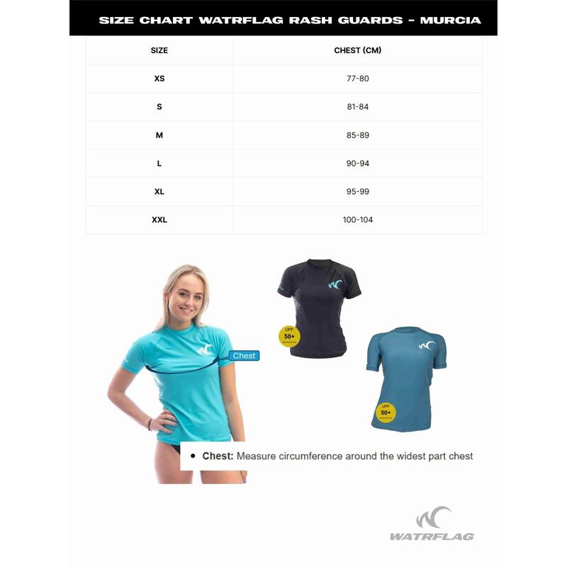 Murcia Regular fit Rashguard UV resistant - Mujer - Watershirt UPF50+