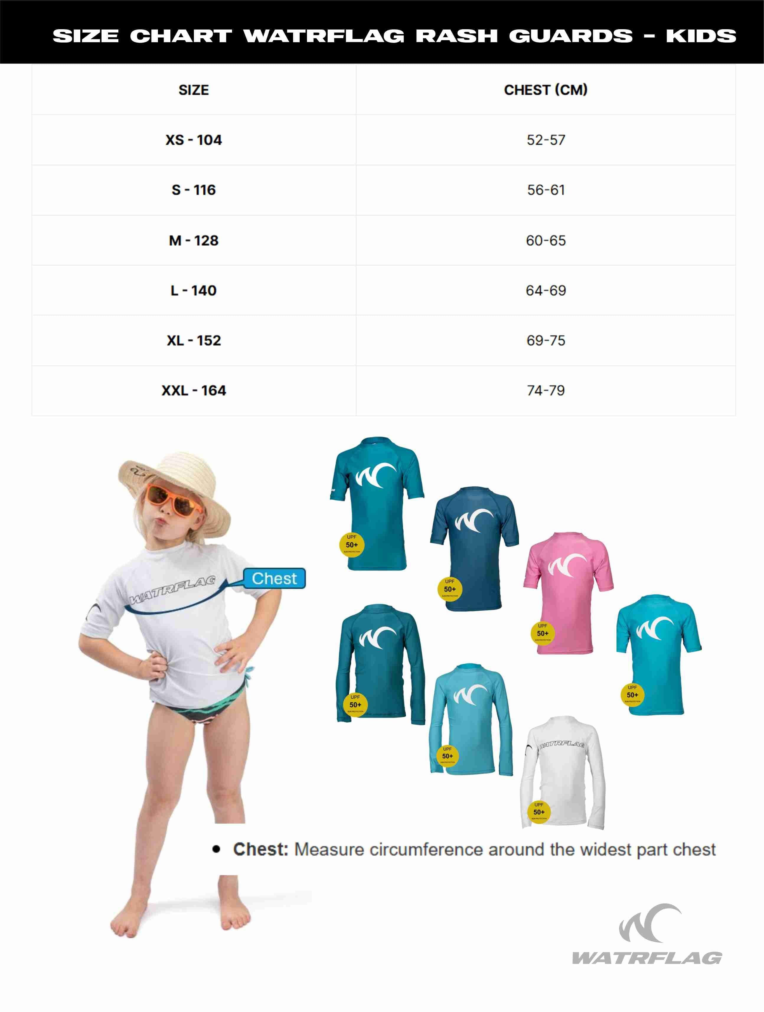 Valencia Rashguard resistente a los rayos UV - Niños - Watershirt UPF50+ 7/7