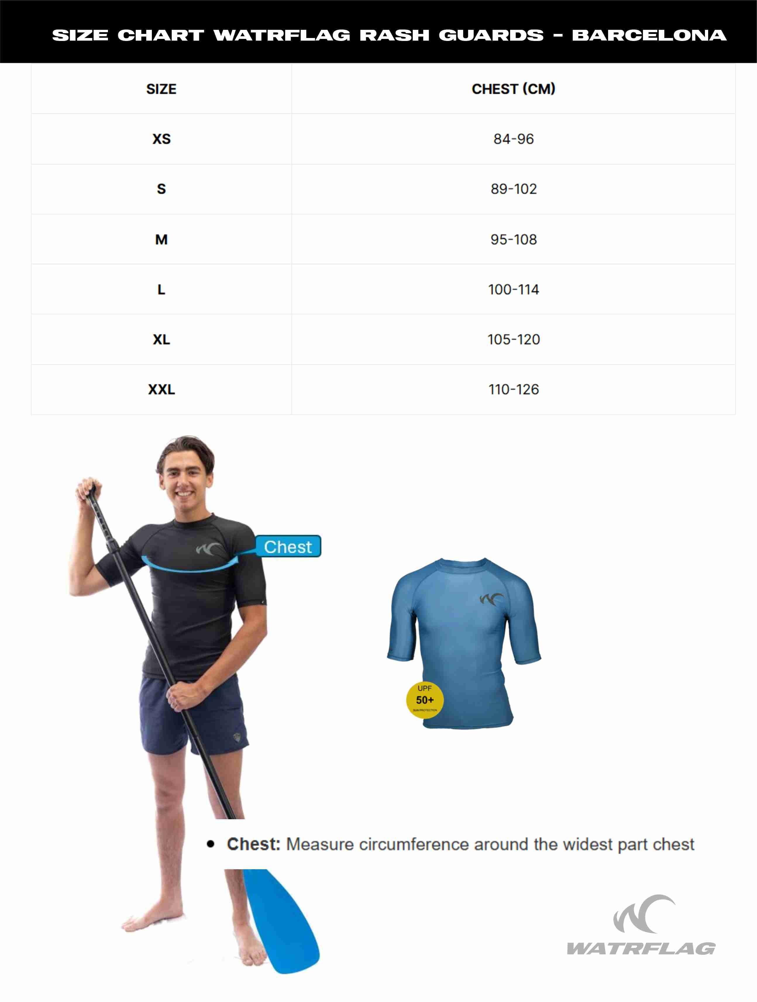 Barcelona LS Bodyfit Rashguard résistant aux UV - hommes - chemise d’eau UPF50 4/4