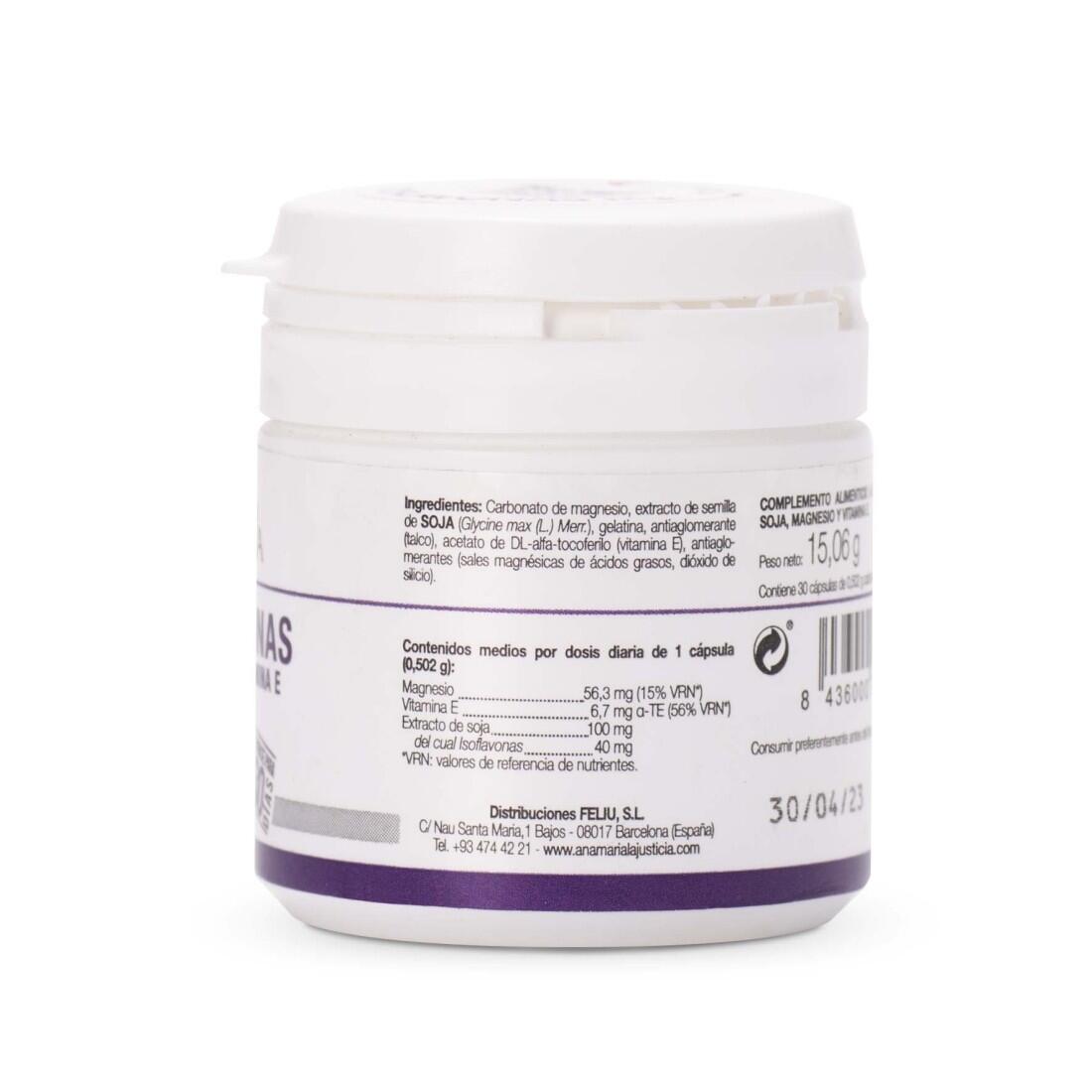 ISOFLAVONAS CON MAGNESIO + VIT.E  (30 cap.) 2/5