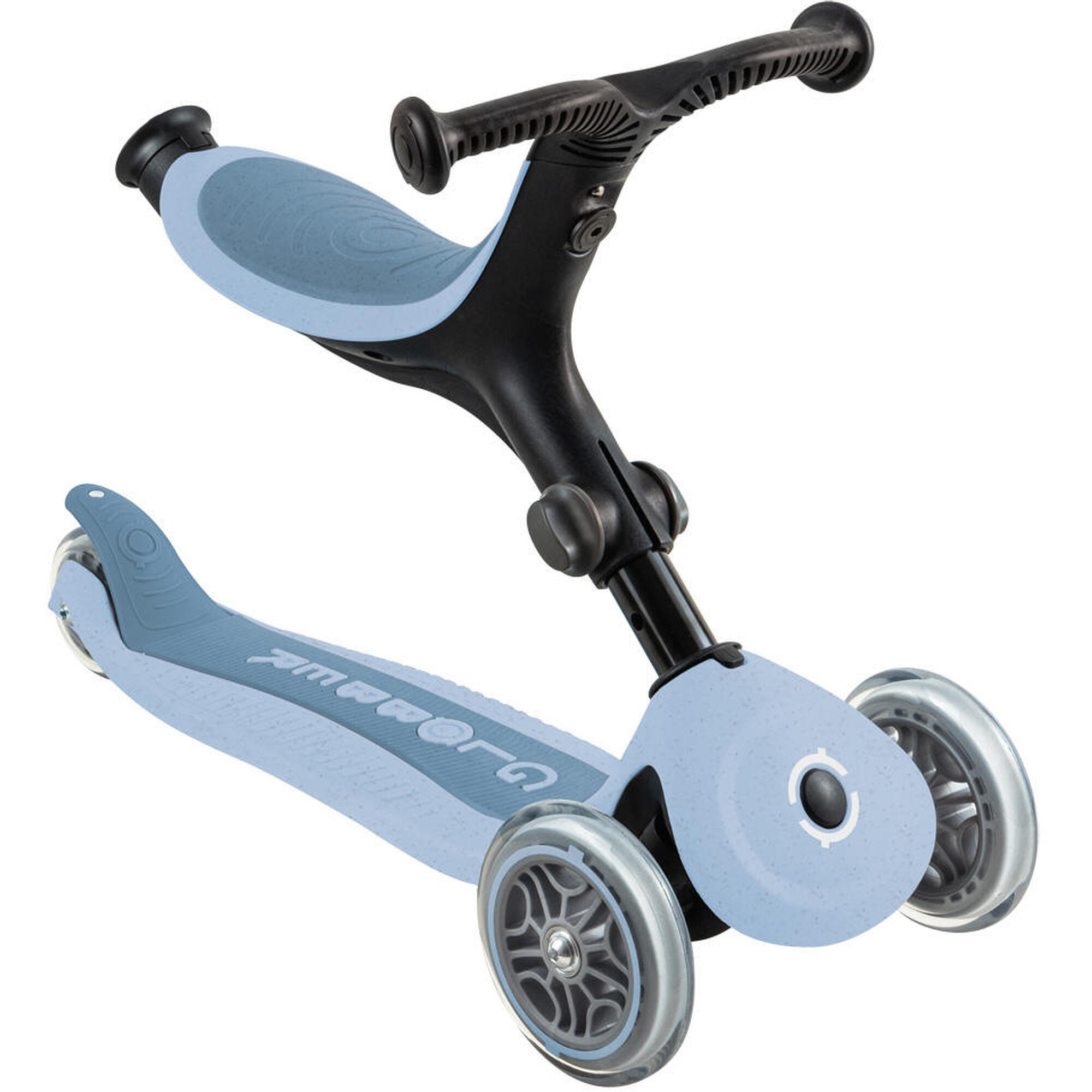 GO UP Active Ecologic Blue Berry scooter, draisienne and tricycle