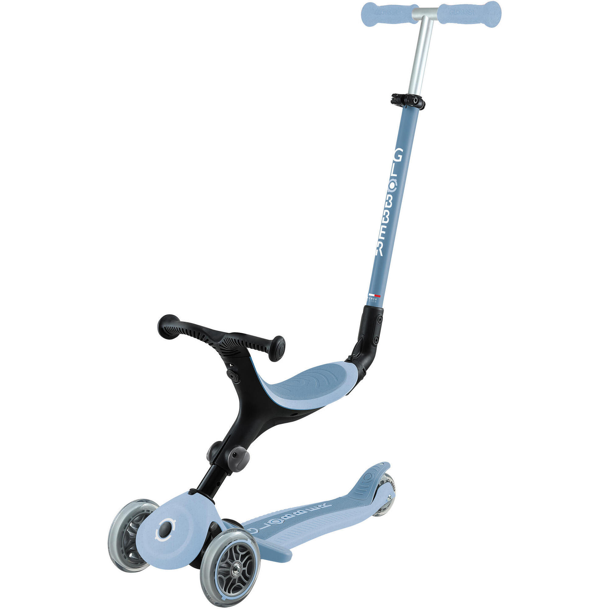 GO UP Active Ecologic Blue Berry scooter, draisienne and tricycle