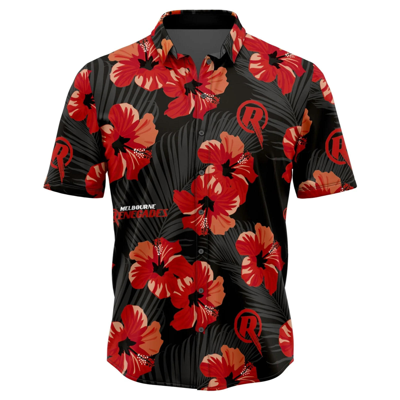 Melbourne Renegades BBL Adults Aloha Party Shirt | Black