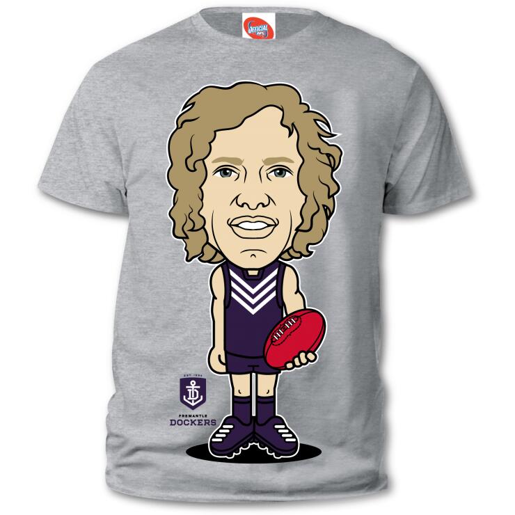 Fremantle Dockers Kids Nerd Player Tee [Size: 8]