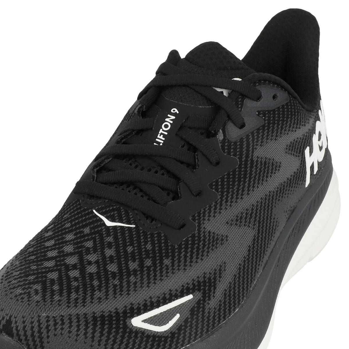Sports Shoes Hoka Clifton 9 Black White 6/6