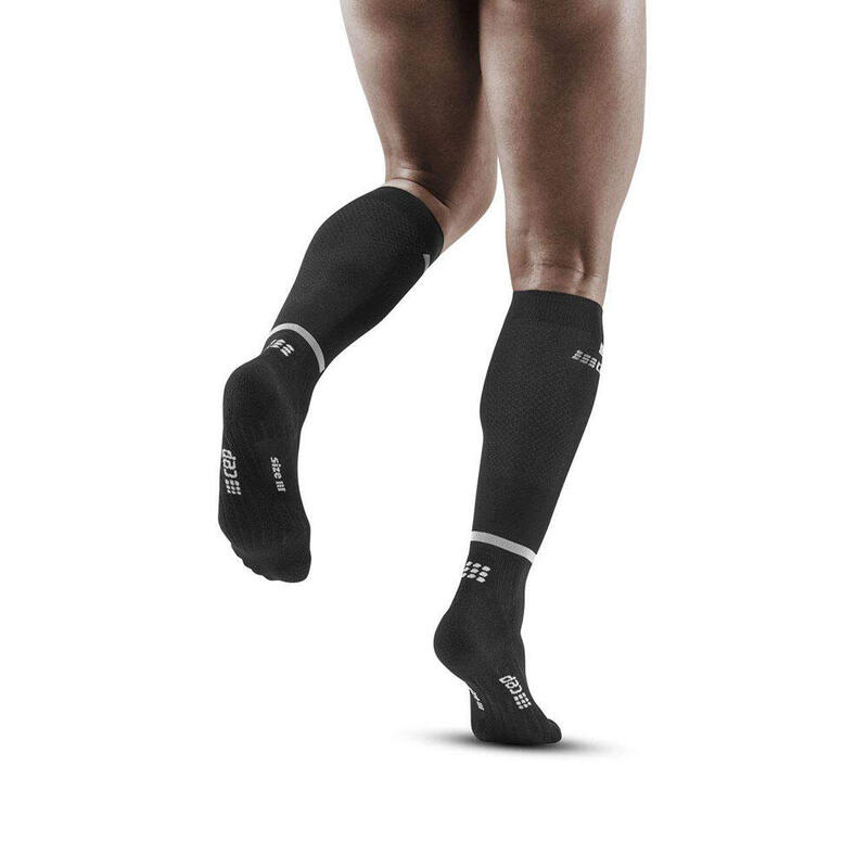 The Run Socks V4 Tall 男士跑步壓力襪 (一對) - 黑色