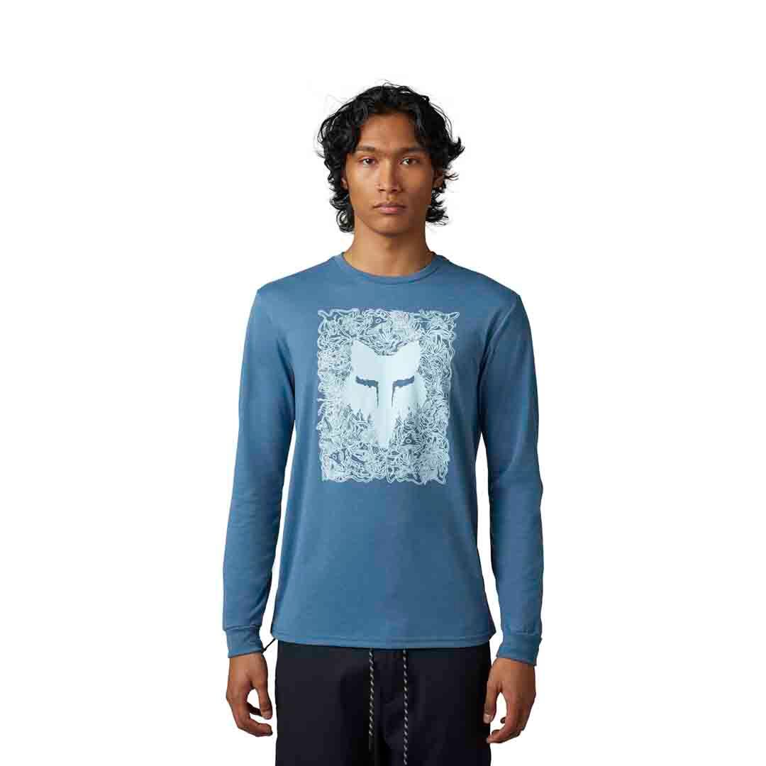 Fox AUXLRY LS Tech Tee Dark Slate