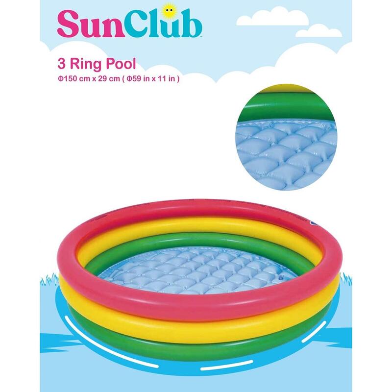 Basen dziecięcy 3 pierściniowy Sun Club 150x29cm