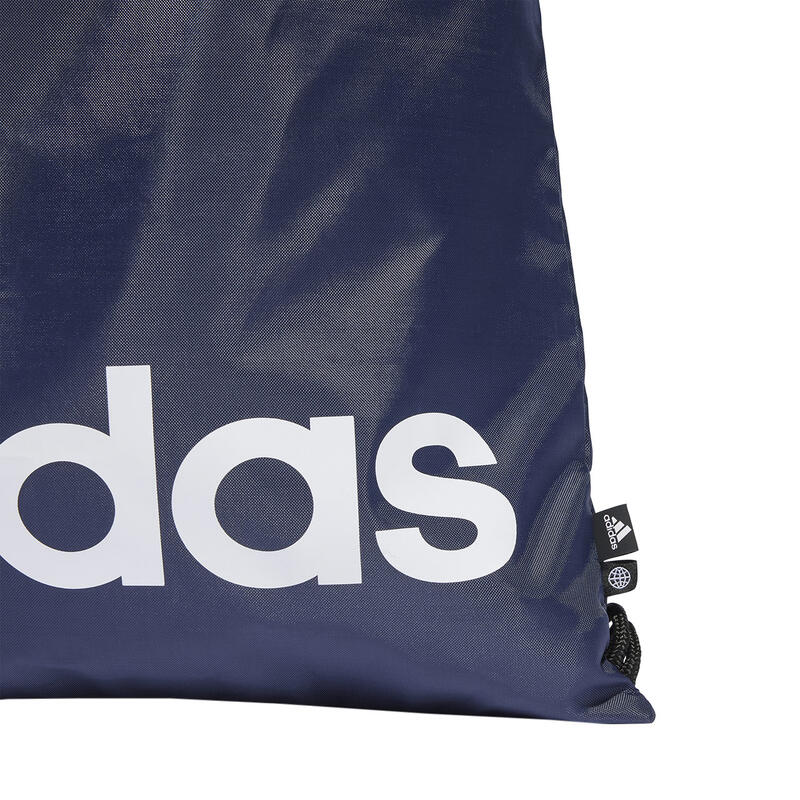 Zaino adidas Gymsack lineare Borsa Sportiva, Nero/Bianco, TU Unisex-Adulto