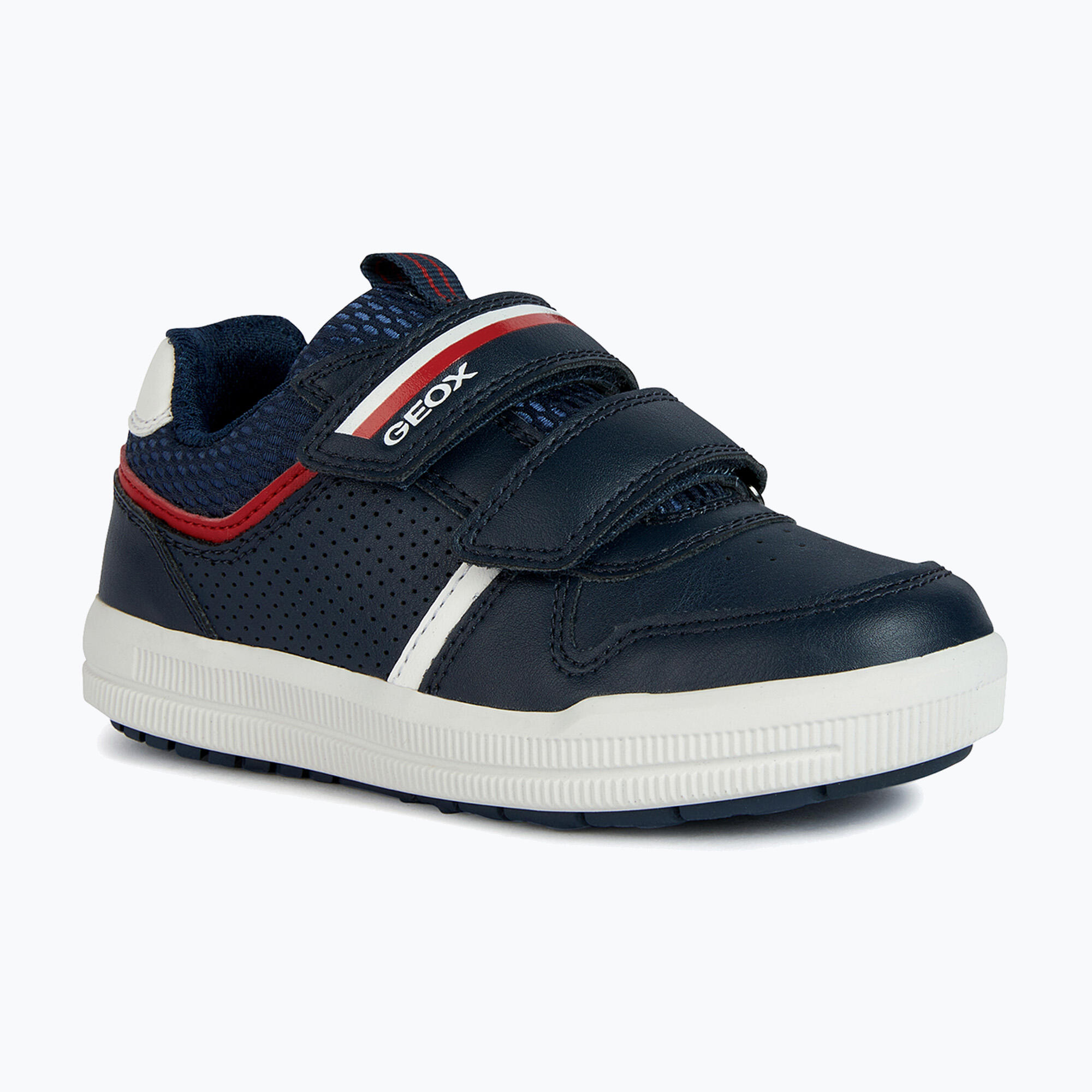 Baskets Garçon J ARZACH BOY Bleu Marine/Rouge 2/7